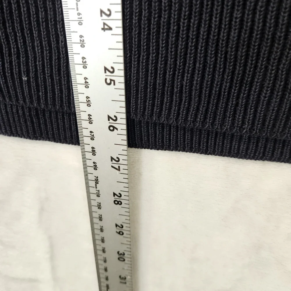 Vintage J.Crew Mens Navy Blue Ribbed Cotton Polo Sweater Made in Hong‎ Kong S